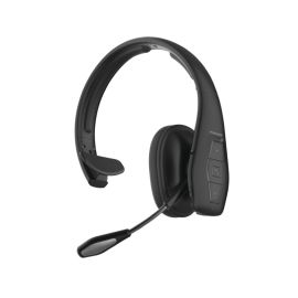Promate Engage-Pro Mono Bluetooth Headset – v5.1, QCC 3020 Chipset, 400mAh Battery, 35–37 Hours Talk Time, Noise-Cancelling Mic, Multi-Device Connectivity, Ergonomic Over-Ear Design – Black