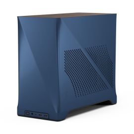 Fractal Design Era 2 Mini-ITX Midnight Blue Case – Premium Compact ITX Gaming/Creator Case, Aluminum Build, Tempered Glass, Superior Airflow & Expandability