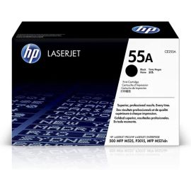 HP 55A Black Original LaserJet Toner Cartridge (CE255A)