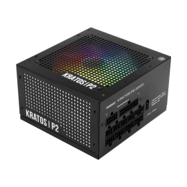 GAMDIAS KRATOS P2-850G Fully Modular 850W 80 Plus Gold ATX 3.0 Power Supply Unit – PCIe Gen 5.0 Ready, ARGB Lighting, 120mm Hydraulic Bearing Fan