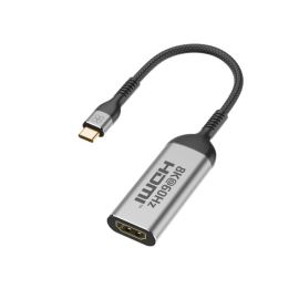 محول بروميت ميديا لينك-8K USB-C إلى HDMI 2.1 - دقة 8K أصلية بتردد 60 هرتز، عرض نطاق ترددي 48 جيجابت في الثانية، شريحة VMM7100، هيكل من الألومنيوم - فيديو فائق الدقة جاهز للتوصيل والتشغيل