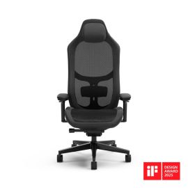 Fractal Design, Refine Mesh Dark Chair, Ergonomic Gaming & Office Chair, Breathable Mesh, Adjustable Lumbar & Recline Support- FD-CH-RE1M-01