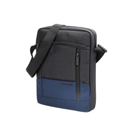 Promate Satchel-HB. Shoulder Bag – SleekComfort 13″ Tablet Messenger, Water‑Resistant, Lightweight, Adjustable Sling Blue-Black 