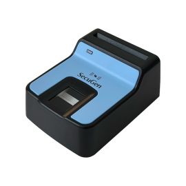 SecuGen Hamster Pro TRIO Fingerprint Scanner with both contact and contactless smart card reader, U20-A Sensor, 500 DPI Image Resolution, Blue/Black