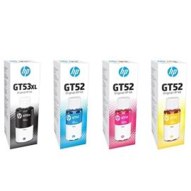 زجاجات حبر كاملة طراز HP GT53 XL و GT52 لطابعات خزان الحبر من HP